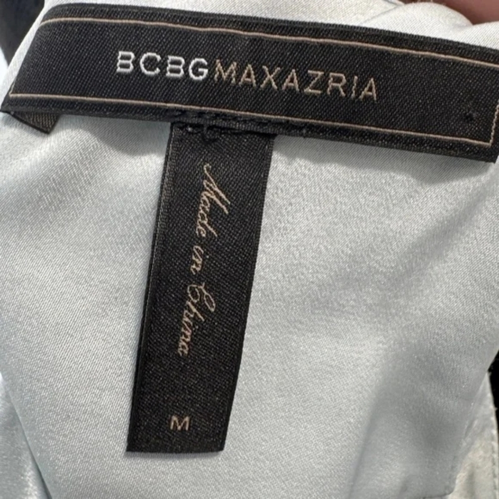 BCBGMaxAzria Light Blue Racerback Halter Top - Picture 4 of 8